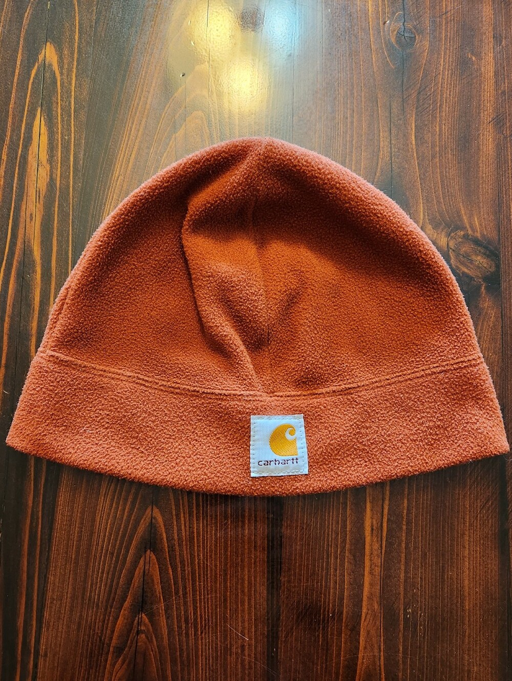 Carhartt Rust Orange Fleece Beanie